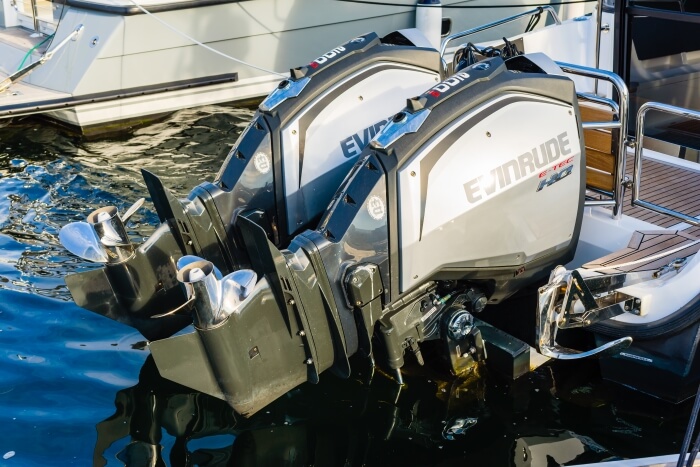 Outboard engine of a boat